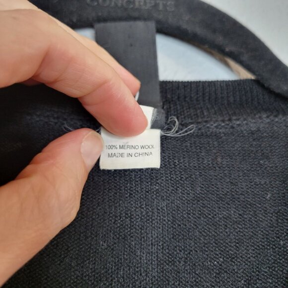 Zero + Marie Cornejo Merino Wool Dark Academia Goth Twee Nerd Cardigan - Picture 6 of 9